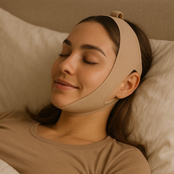 non ca doit être une gaine visage sur le menton et qui se referme sur le haut de la tête comme celles de skims 